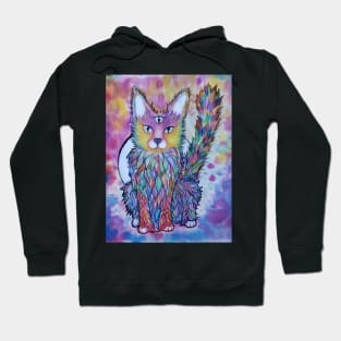 Mystical three eyed kitty Hoodie